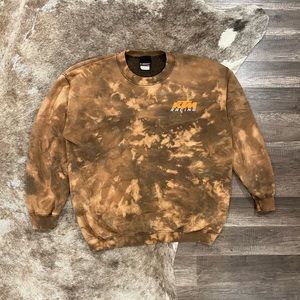 Vintage KTM Racing Crewneck Sweatshirt Tie Dye Size L Double Sided Dirtbike